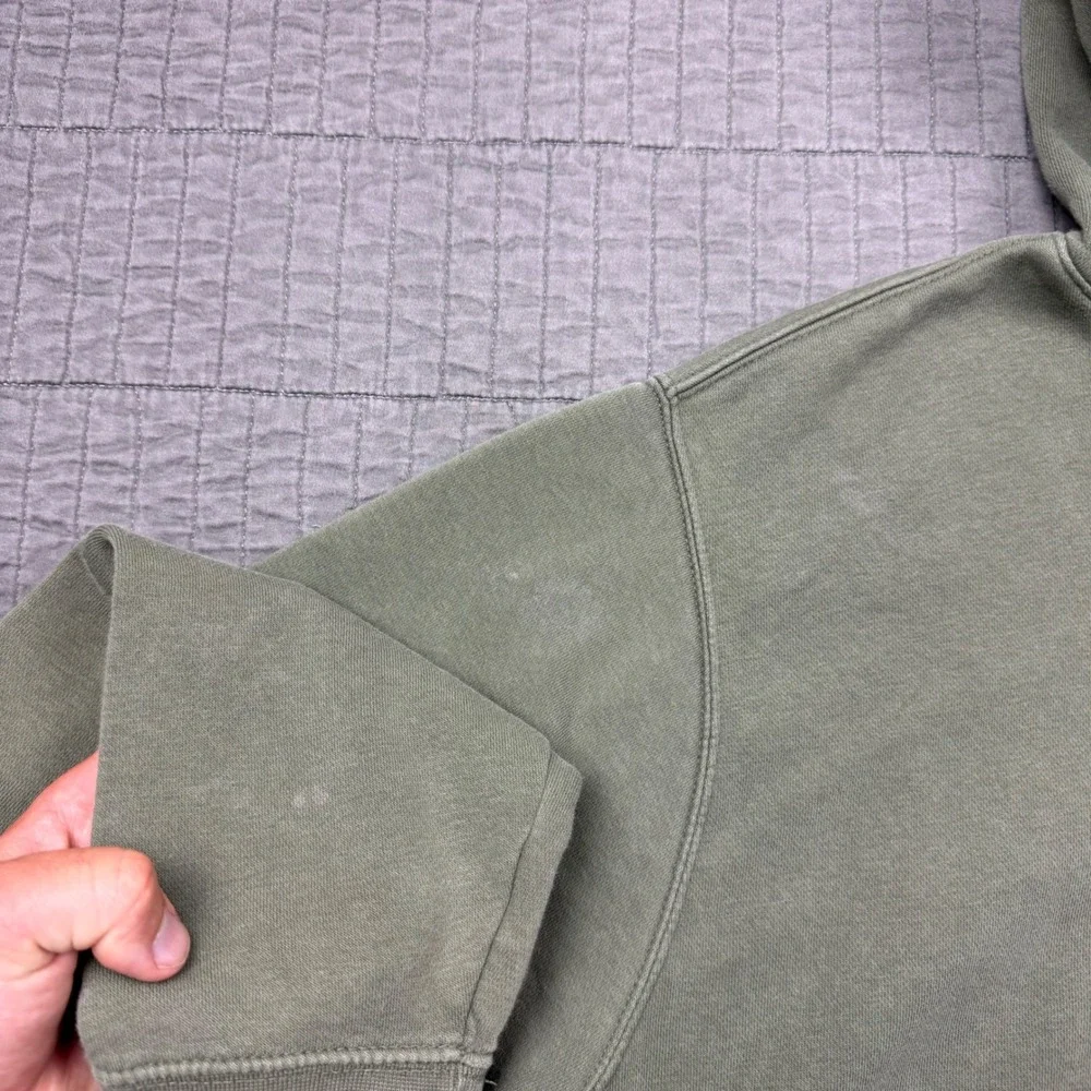 Nike Hoodie Sweatshirt Men Medium Green Club Fleece Sportswear Casual Faded